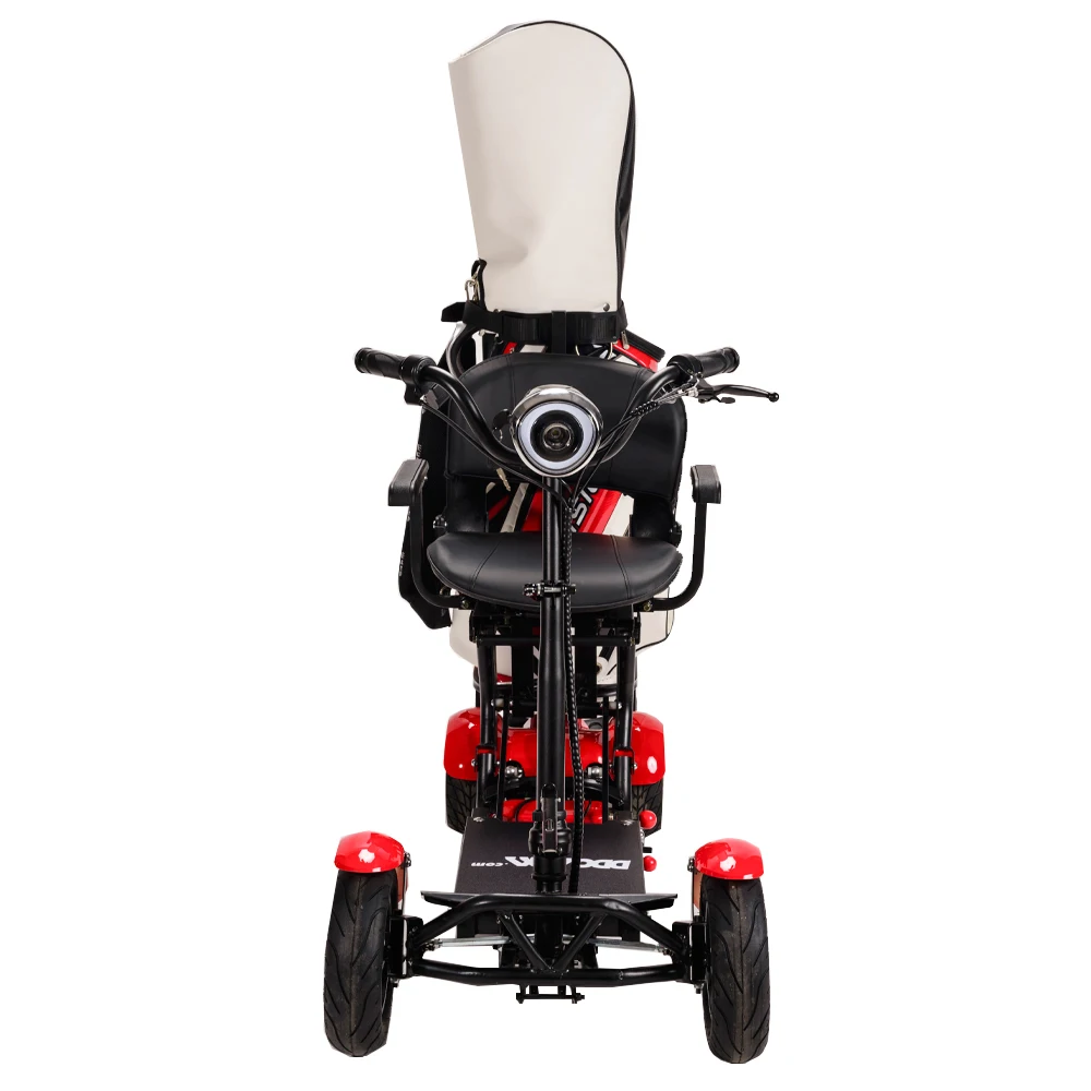 medical fold up fat tire Yongkang motor 400W double motor mobility 4-wheel golf buggy electric scooter