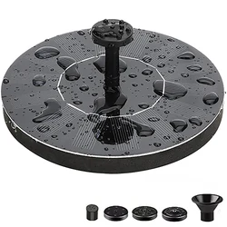 Solar-Powered Floating Fountain Pump for Birdbaths and Garden Ponds (16cm)