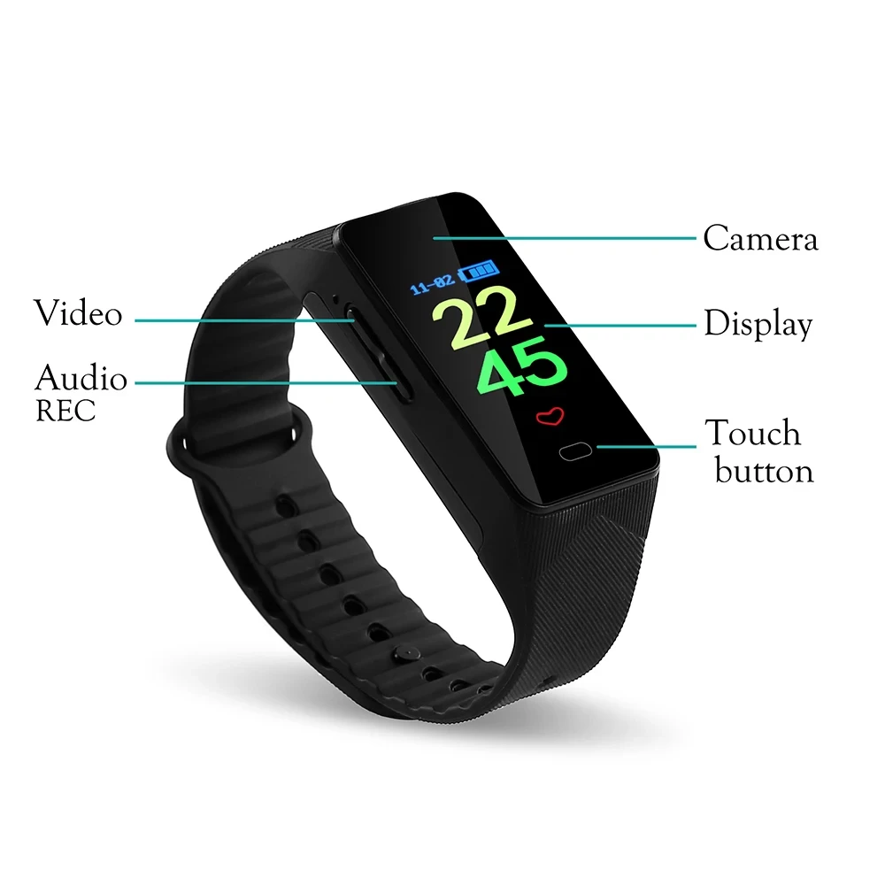 Invisible camera on Smart bracelet, Hidden camera 1080P Smart Watch –  DIGIKUBER