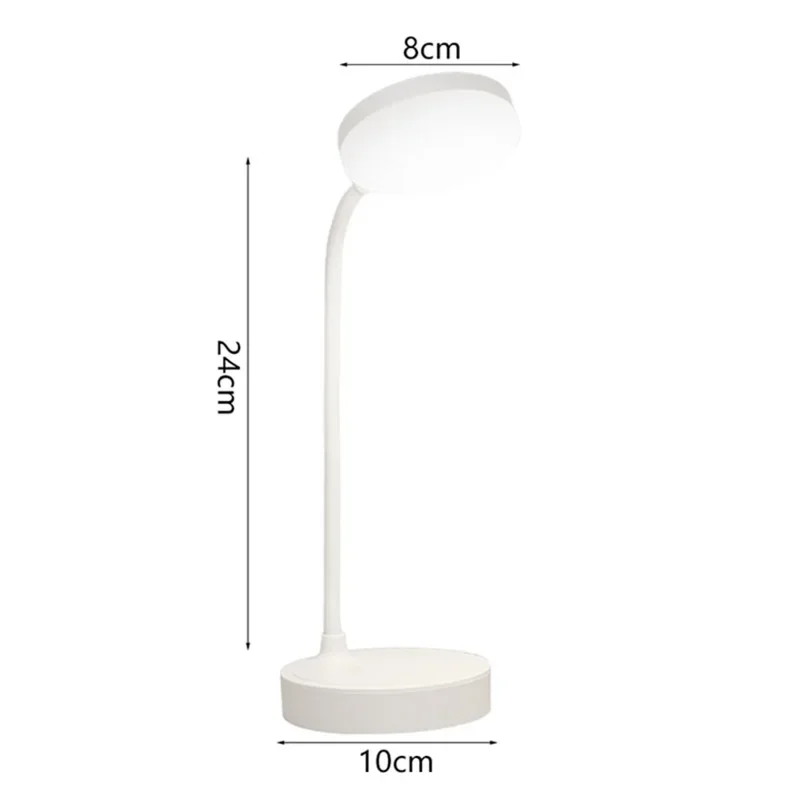 테이블 램프 USB 플러그 충전식 책상 램프 침대 독서 책 야간 조명 LED 3 가지 모드 디밍 눈 보호 조명 침대 옆 램프