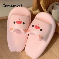 Comemore Ladies Home Women's Sandals Summer Cute Slippers Bear Cartoon Pig Shoes Indoor Bathroom Flip Flop Size 33 Casual 2022 1