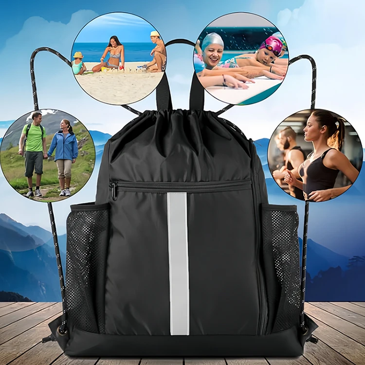 Drawstring Bags New Balance Drawstring Backpack, Sports Cinch Gym