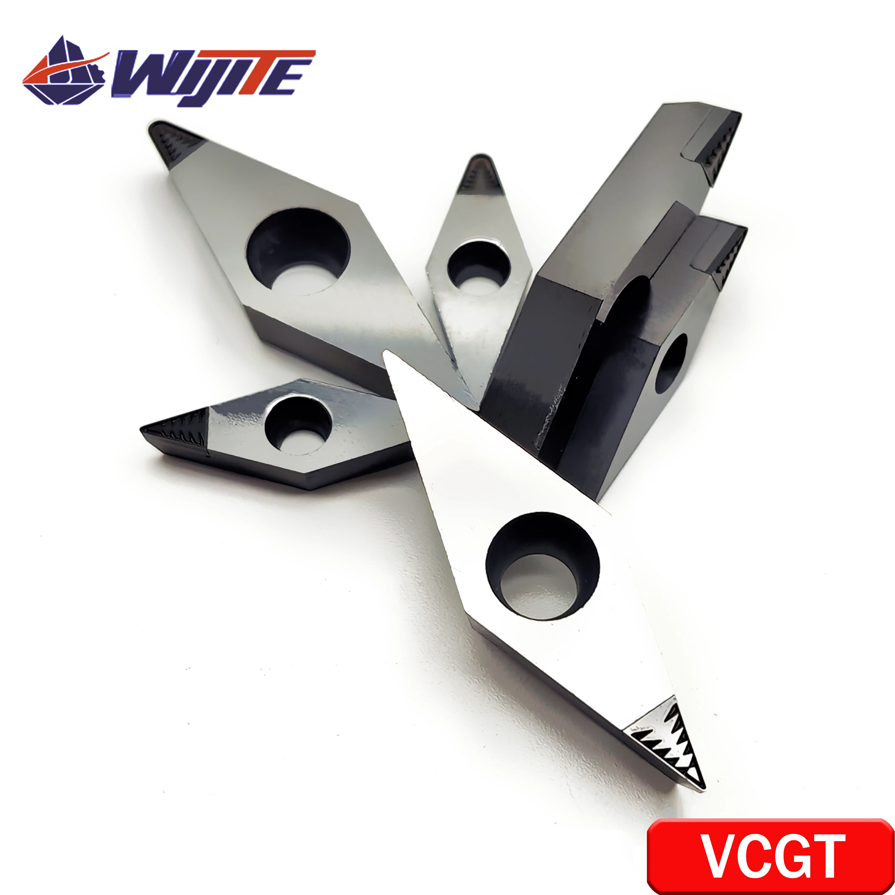 PCD 칩 파괴 공구, VCGT1103, VCGT1604, DX, 알루미늄 및 구리 같은 비철 금속, 높은 마감, VCGT