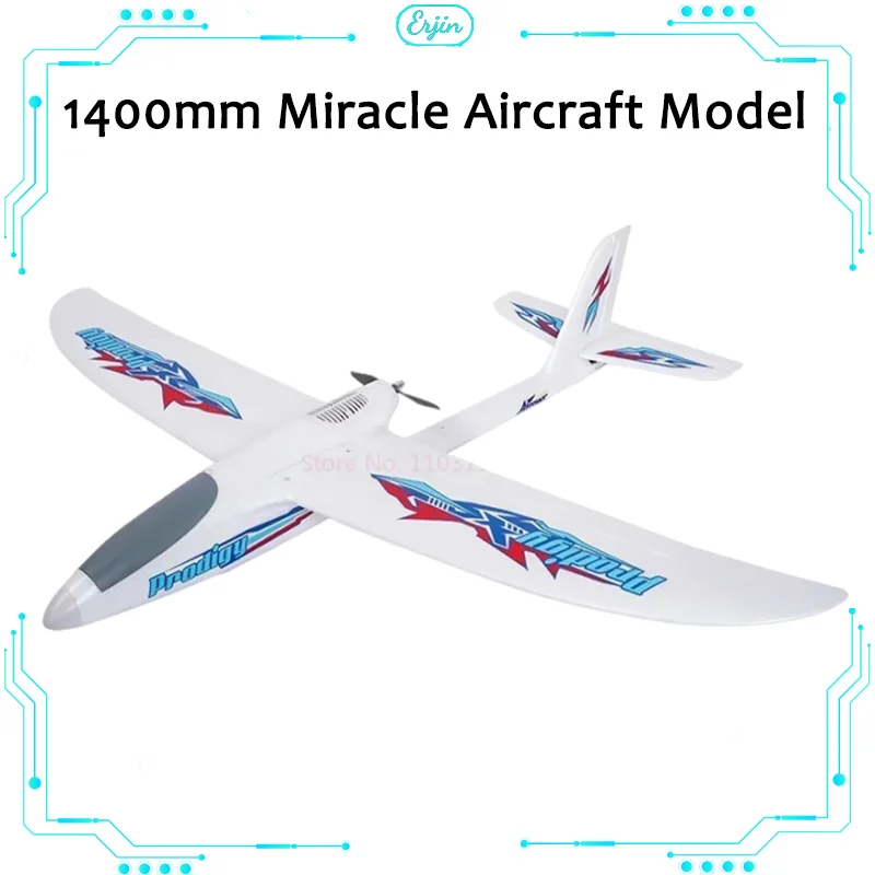 Blue Arrow Model 1400Mm Miracle Outdoor Foam Aliante Montaggio Ad Ala Fissa Modello Di Aereo Telecomandato Elettrico