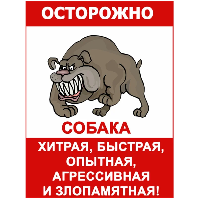 

Personalized Car Stickers Caution! The Dog Is Cunning, Fast, Experienced Car Accessories Decoration Vinyl Decal,12cm*10cm