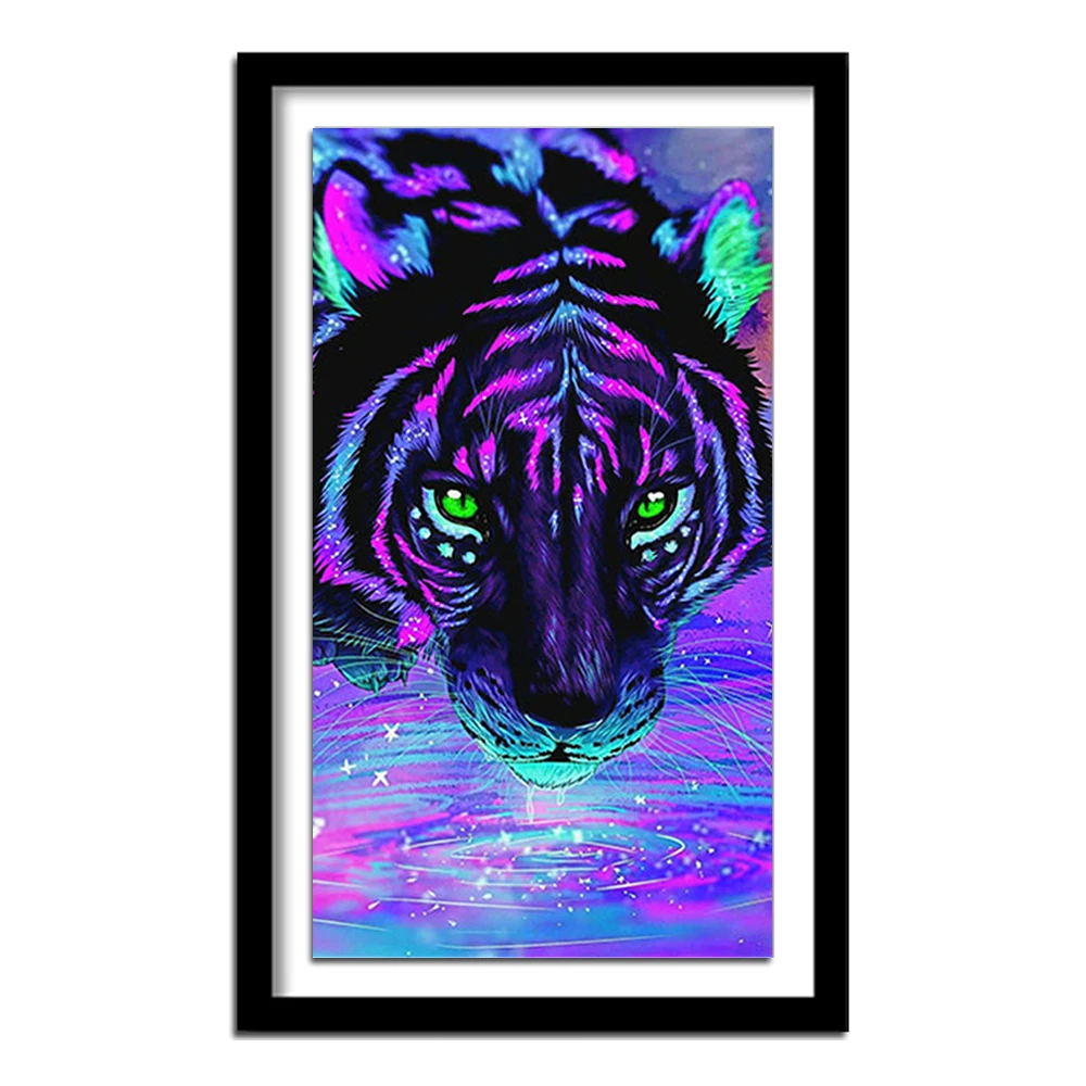 Diamante Pittura Diamante Ricamo Animali Tigre 5D Pittura Diamante Fai Da Te Pieno Quadrato/Rotondo Aneto Daimond Pittura 502Dd Regalo