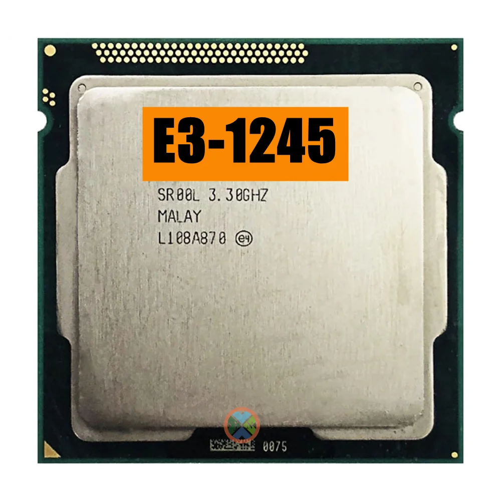 Processador Cpu Quad-core de Oito Threads 33 Ghz 8m 95w Lga 1155 Xeon-e3 1245