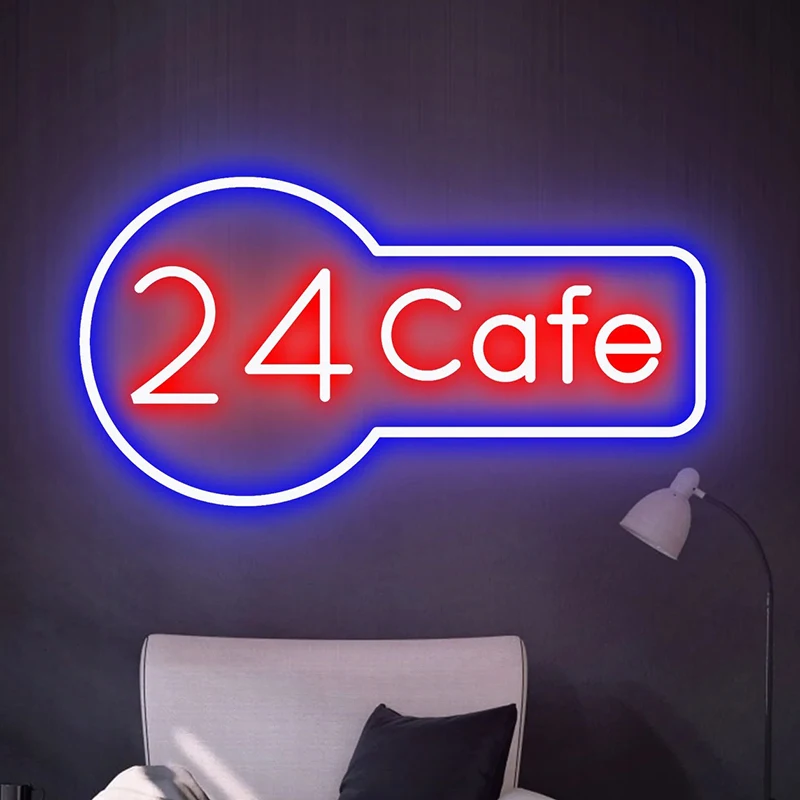 

Cafe Neon Sign Coffee Shop Signage Cafe Open Led Light Signs Custom Business Logo Sign Hanging Wall Light Neon Wall Art Lights