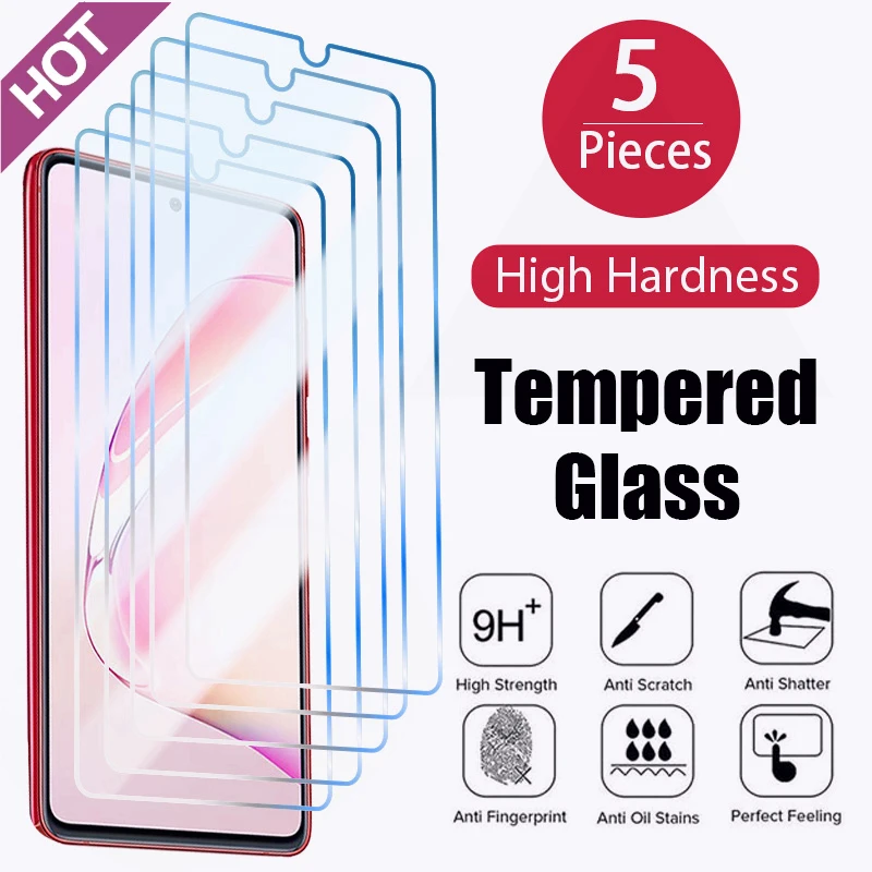 

5PCS Tempered Glass For Samsung Galaxy A13 A53 A52 A33 A32 A22 A73 5G Screen Protector on Samsung A52S A21S A51 50 A72 A71 glass