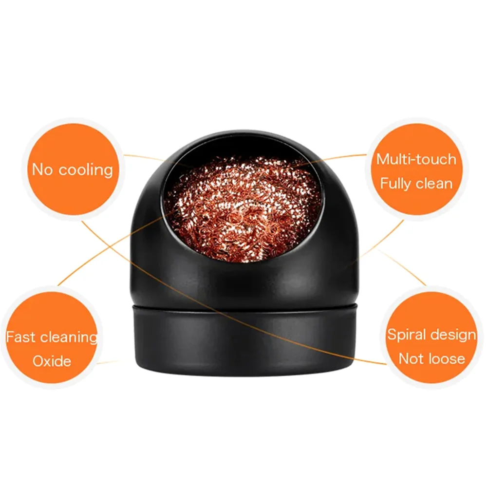 납땜 철 팁 스탠드 홀더 세트 수리 도구 용접 납땜 땜납 철 청소 BeBoslook