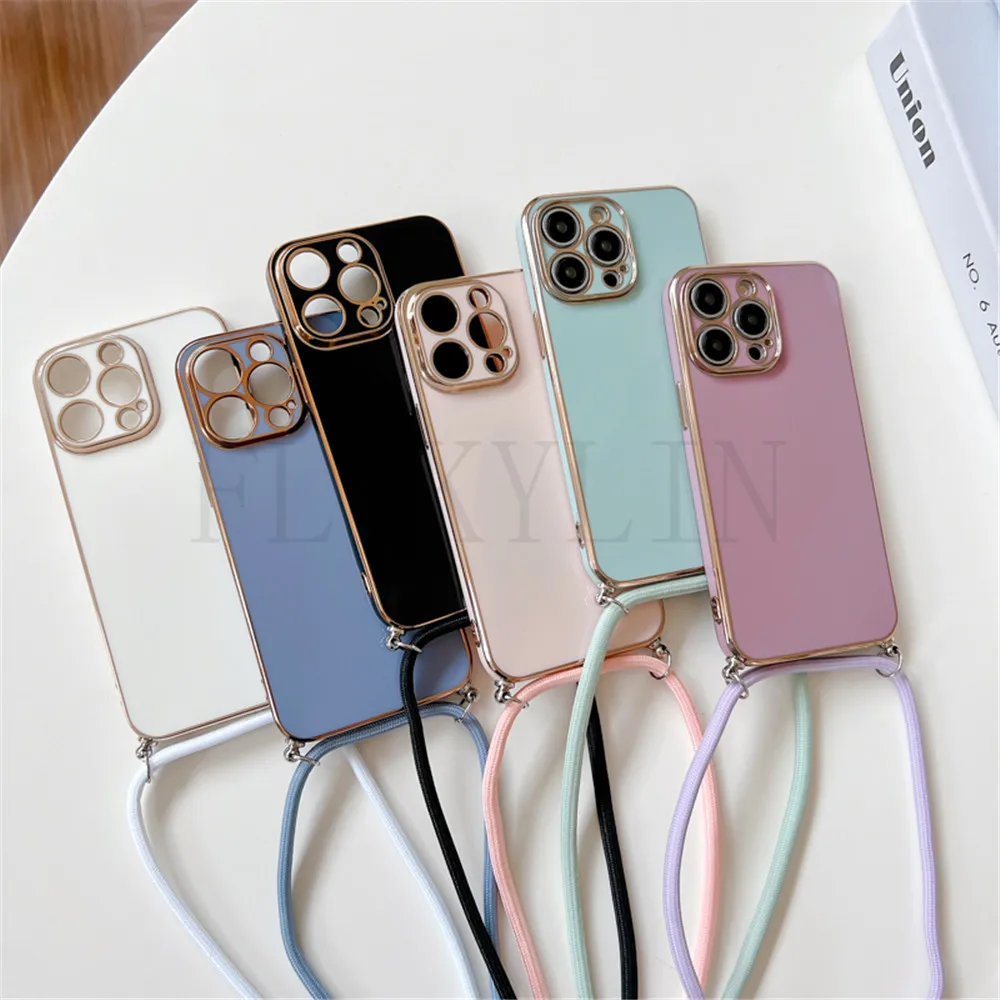 Crossbody Necklace Strap Cord Lanyard Plating Phone Case Cover