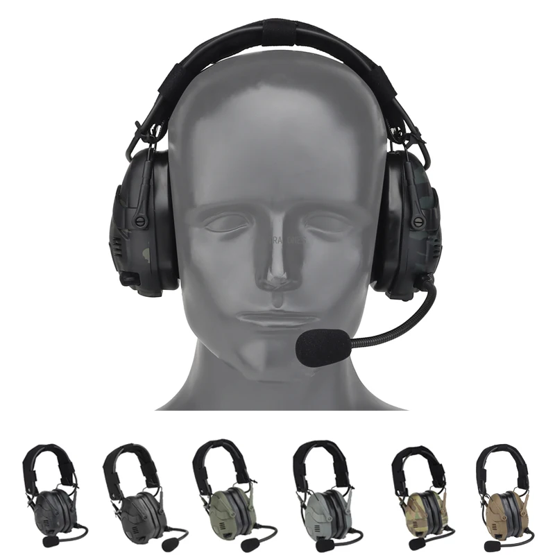 TacticalBluetoothHeadsetNoiseReductionSoundPickupFoldableShootingAirsoftHeadsets