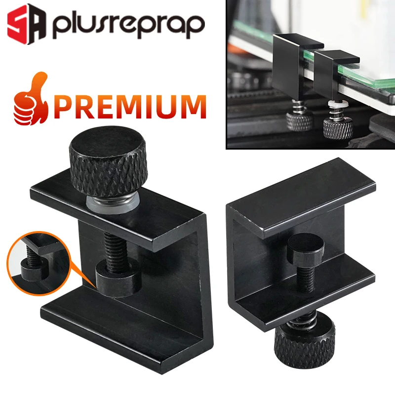 4/8pcs Aluminum Alloy Adjustable Bed Clip Heatbed Clamp for 3D Printer Ender 3 Build Platform Glass Retainer |