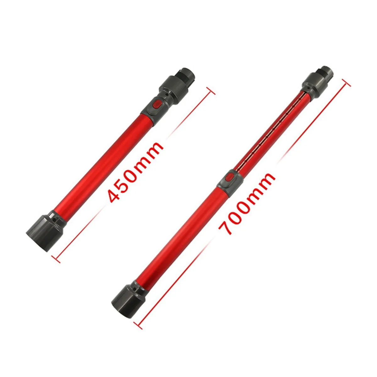 Extendable Quick Release Wand Compatible for Dyson V7 V8 V10 V11 V15 Extension Wand, Saving 18 to 27 Inch