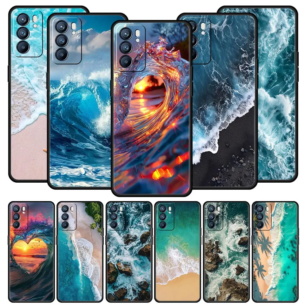 Blue Sea Ocean Waves Phone Case Cover