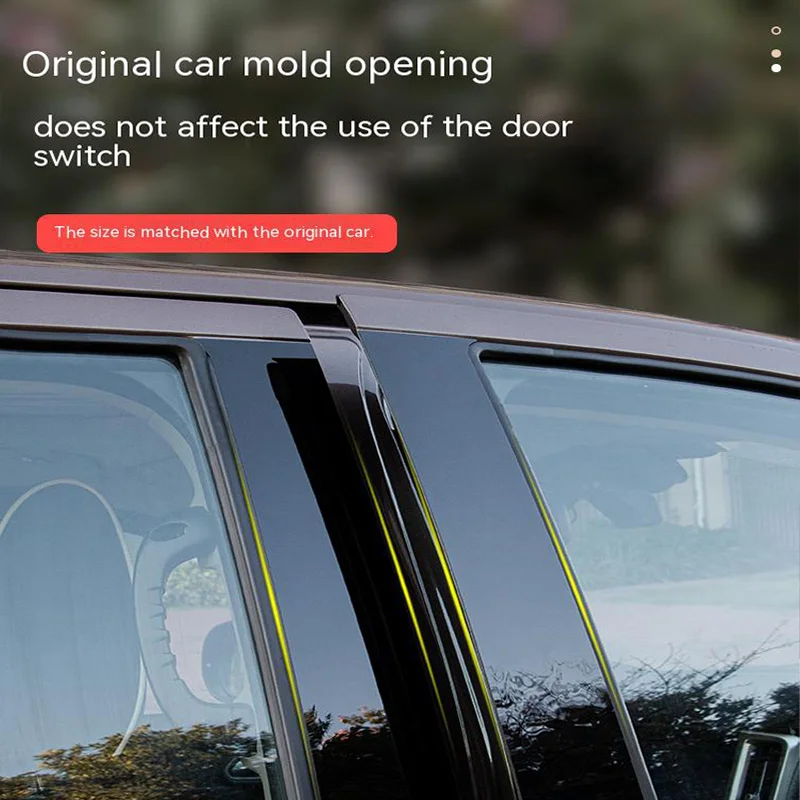 Car Middle Column PC Window Trim Decoration B C Pillar Strip Protective Cover For Land Rover Range Rover Sport L494 2014 car window trim panel