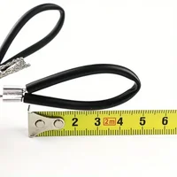 1pc Leather Cover Stainless Steel Wire Saw Wilderness Survival Outdoor Camping Hike Mini Hand Pulled Rope Saw Survival Equipment 2