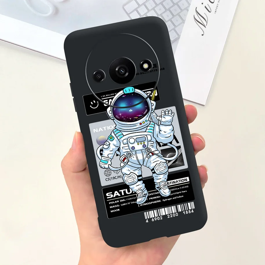 Shockproof Silicone Soft Case with Cute Astronaut Design