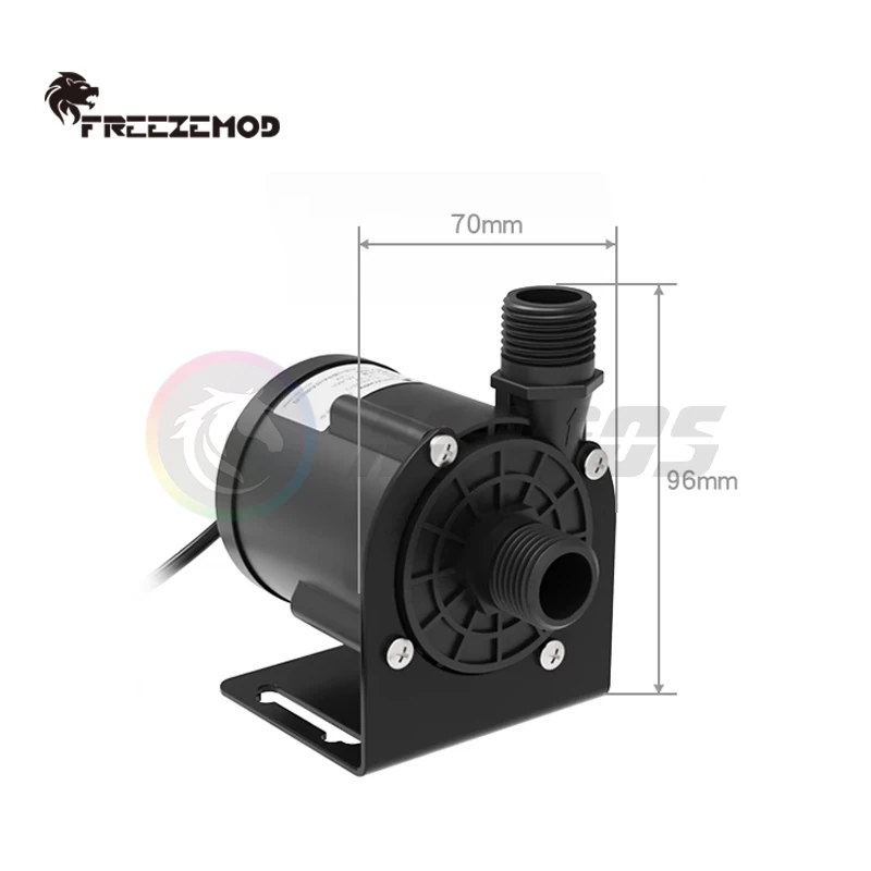 Zemod-pc Bomba de Água de Circulação do Sistema de Refrigeração 2500l h dc 12v 24v 13m Cabeça Alta Temperatura Rosca g1 Pu-kb - Imagem 3