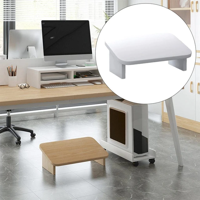 Portable Wood Foot Rest for PC Gaming or Work Standing Desks Home