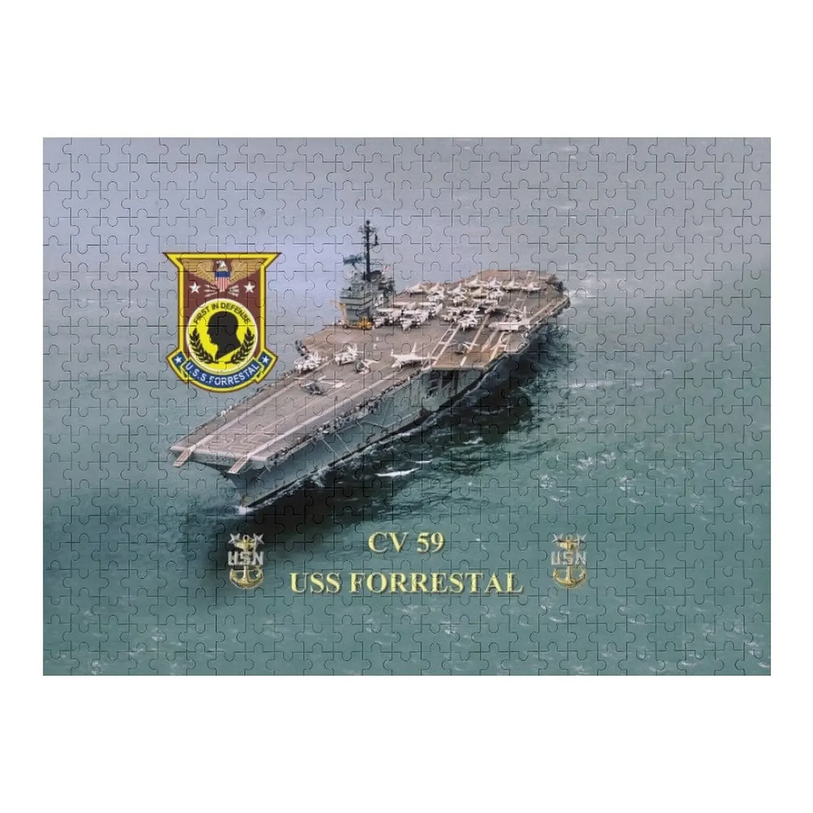

CV-59 USS Forrestal Jigsaw Puzzle Novel Toys For Children 2022 Christmas Toys Puzzle