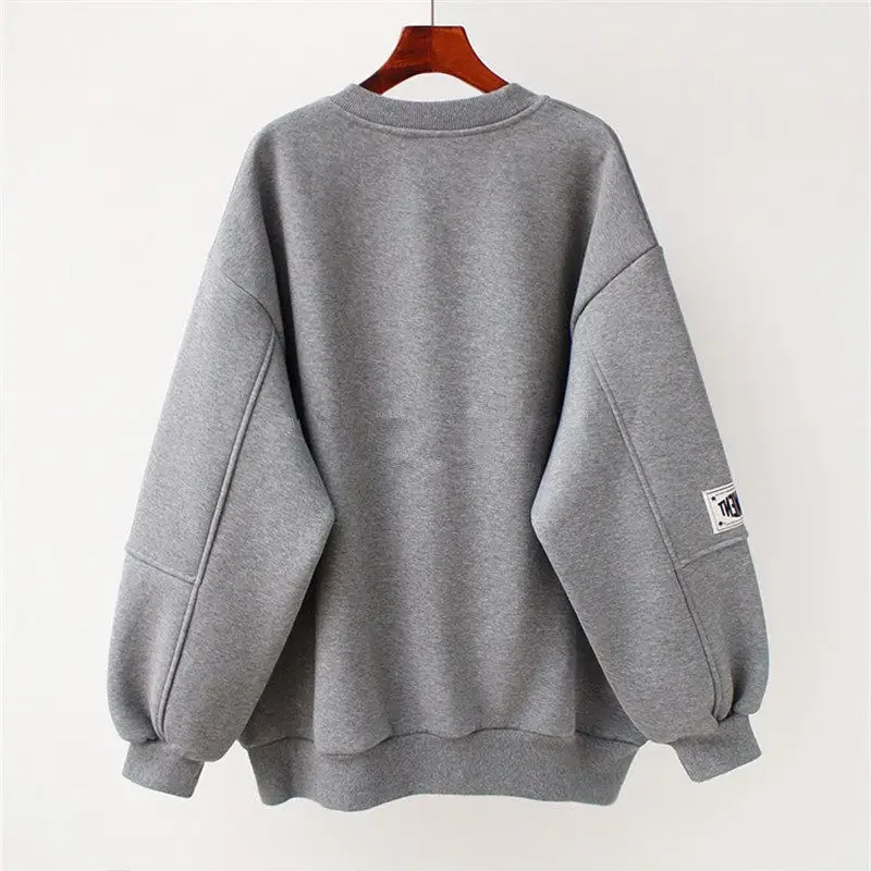  Spring and Autumn New Jacket Pullover Long-sleeved Sweater Women's Harajuku Loose Bear Oversized Sweater Retro Harajuku