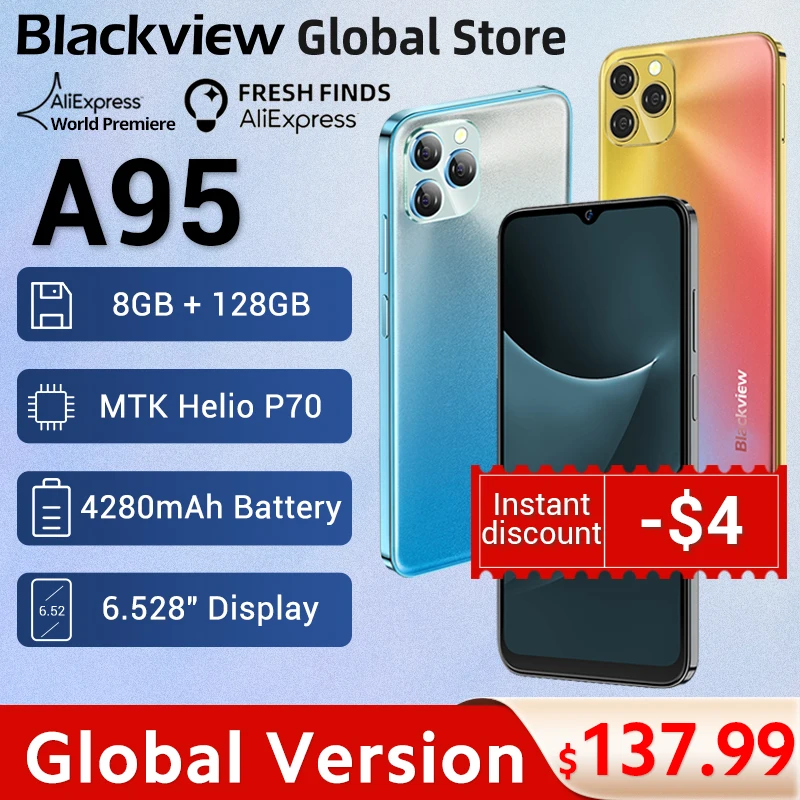 ddr5 ram 【World Premiere】Global Version Blackview A95 8GB RAM 128GB ROM Smartphone MTK Helio P70 Octa Core 6.5" Display 4380mAh Battery 8gb ddr4 8GB RAM