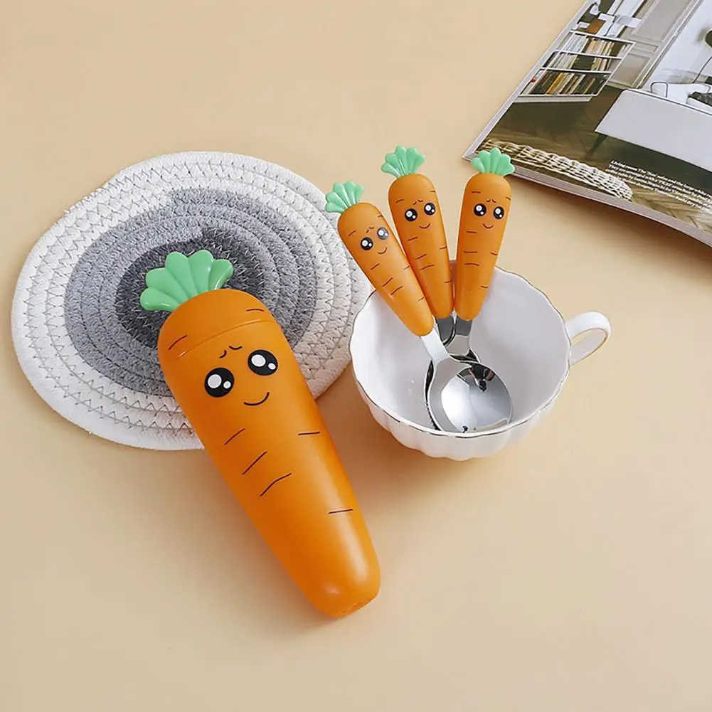 1 Pc Stainless Steel Children Cutlery Parrot Shape Cartoon Fork Head Passivation Safe Spoon Cute Fork For Kids Children Utensil