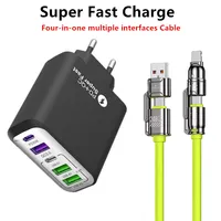 USB C Charger 240W Type C Cable Fast Charging Phone Charger Adapter For iPhone Samsung Xiaomi Quick Charge EU US UK Wall Charger