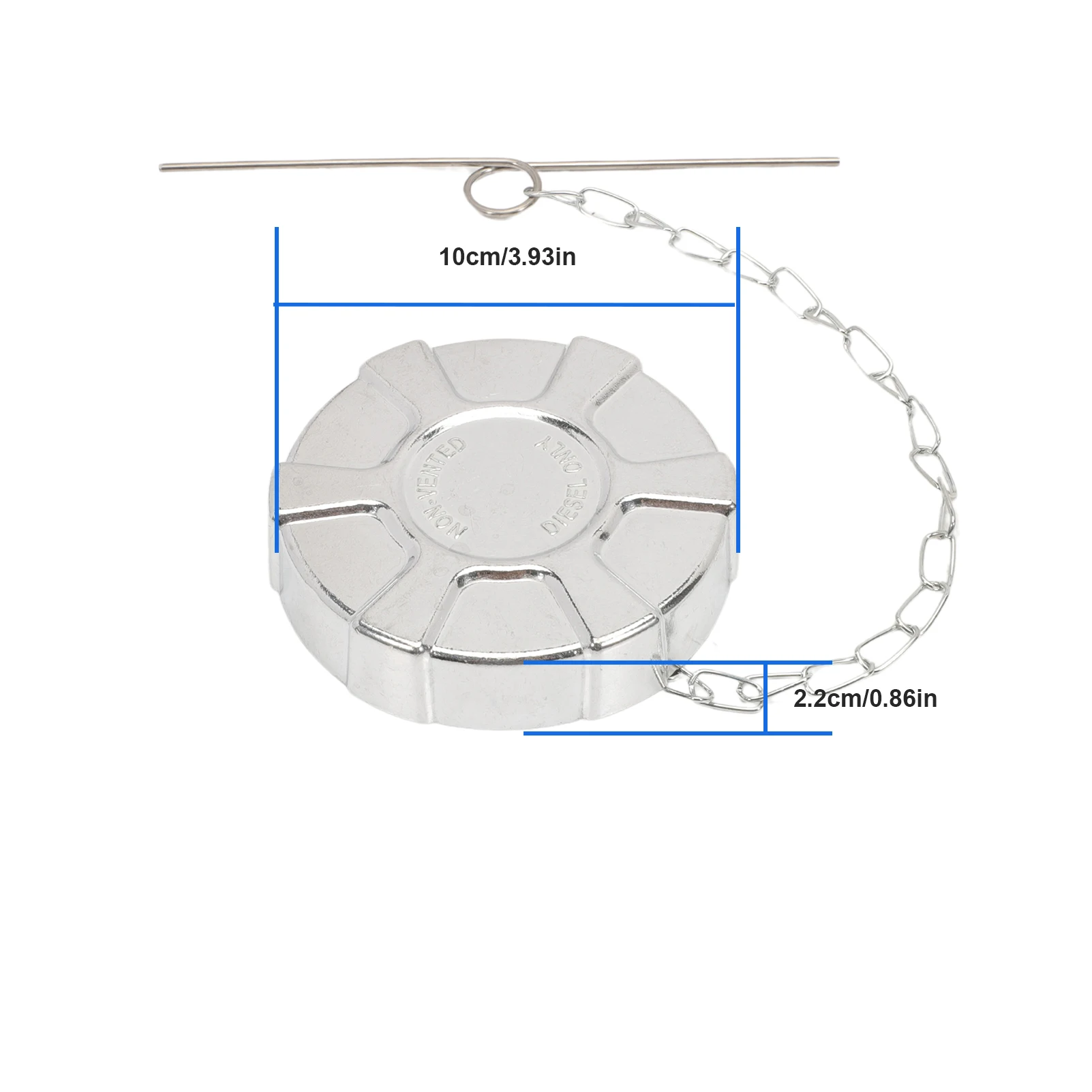 3 1/2'' Diesel Fuel Cap Gas Cap Non-Locking Fuel Tank for Internationals Truck 3591620C2 No-Vented