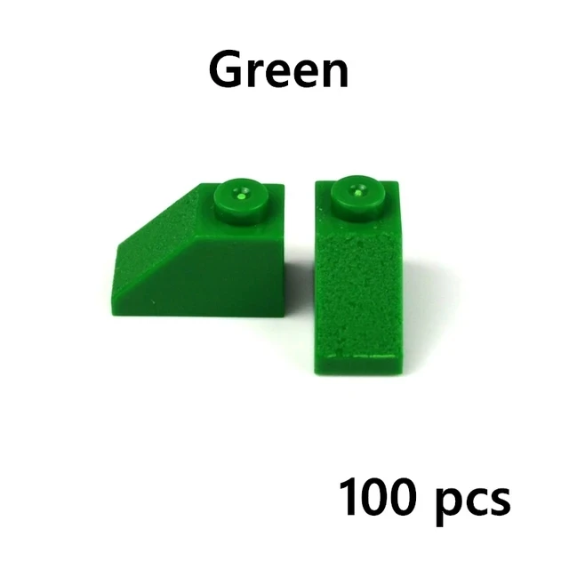 Creative Educational Building Block Roof Tile Slope - Thick Figure Assembly Toy Set