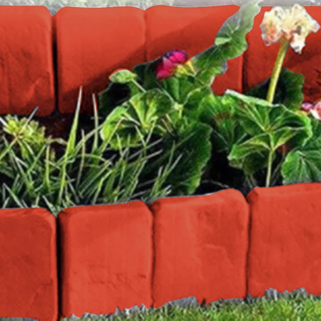 10 db Kerti Táj Szegély Szegélyek Helyezze Be A Műanyag Reteszelő Gyep Él Diy Könnyű Telepítést Szabadtéri Terasz Erkély Udvarra - Image 2