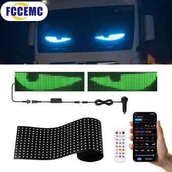 LED Pixel Panel Devil Eye Light – APP & Remote Control, Custom Text & Music Sync Display 1