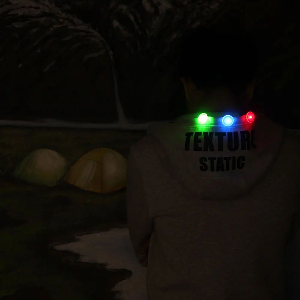 Mini lampe de sécurité LED Shoous Shoes pour l\'extérieur, clip de chaussure, lumière de nuit, multifonctionnel, 1 à 10 pièces