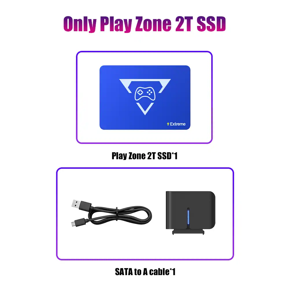 Playzone 2T Gaming SSD With 20441 Games For PS5/PS4/PS1/Switch
