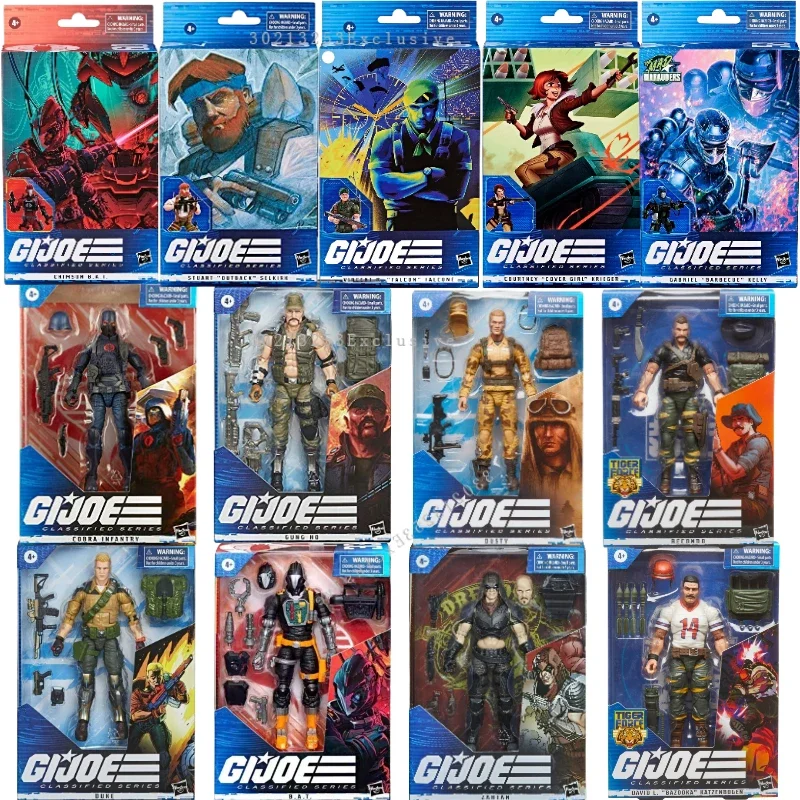 G.I. Joe Classificato Serie Shipwreck Siluro Rock N Roll David L Bazooka Action Figure Model Toy Collection Hobby Gift