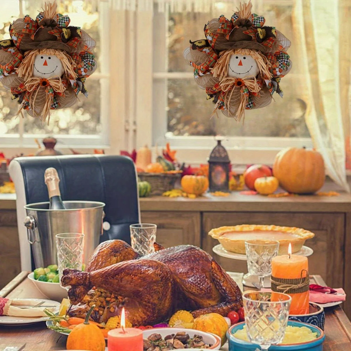Autumn Scarecrow Wreath 2
