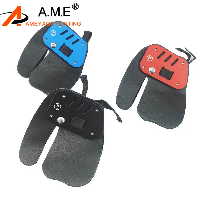 Archery Finger Guard Shoot Gloves Protect Arrow Recurve Bow Top leather