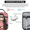 Demoned Slayered Insulated Lunch Bags Cooler Bag Reusable Kamado Nezuko High Capacity Tote Lunch Box Men Women Office Outdoor 6