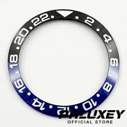 High - Quality Ceramic GMT Bezel Insert (02 Black Blue)