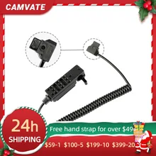 

CAMVATE D-tap Male To 4-Port D-tap Female Power Wire & Outlet & Cheeseplate & 15mm Rod Clamp For LED Lights /Monitors Powering
