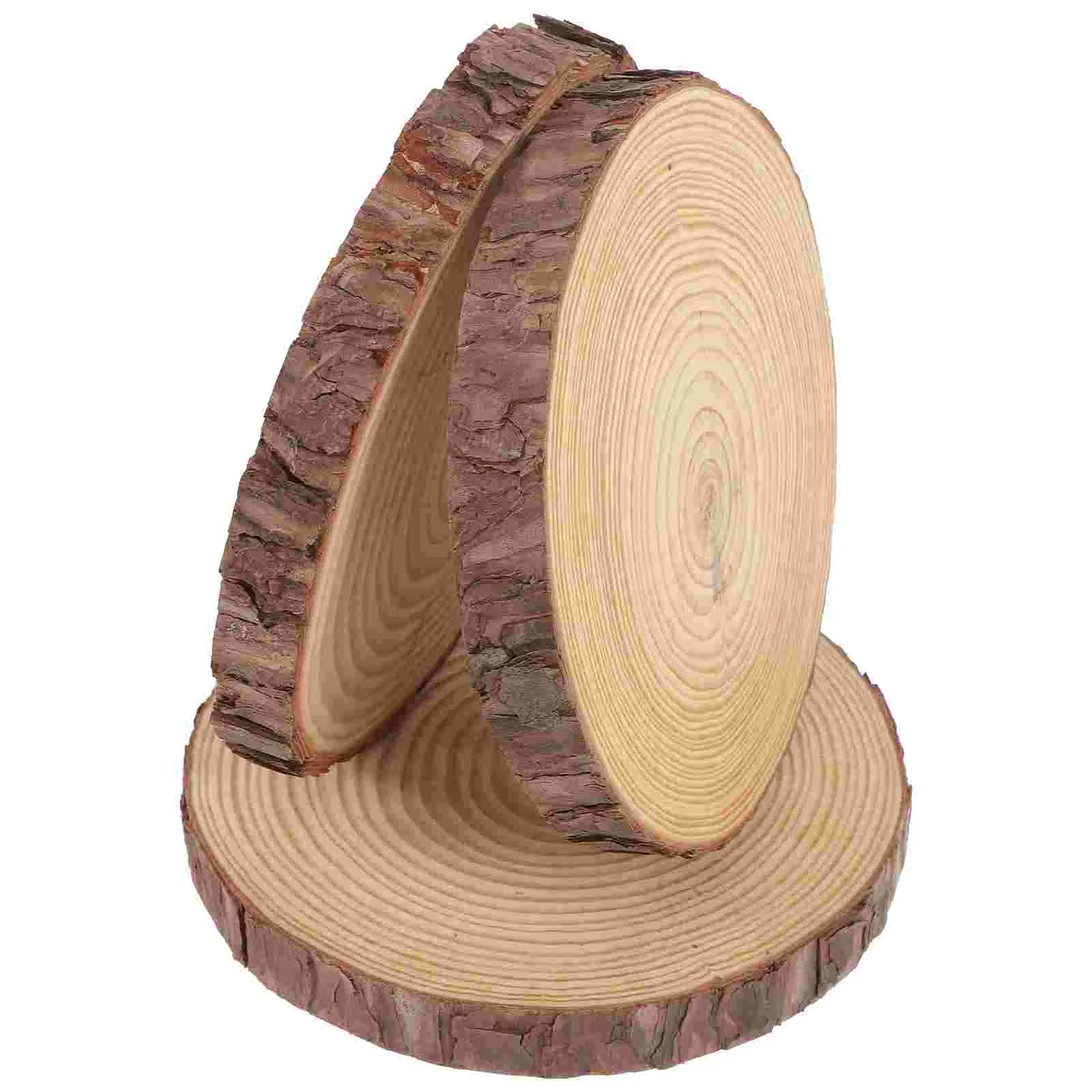 

Outdoor Wooden Stepping Stones Garden Log Paver Decor Patio and Decorative Walkway Kit