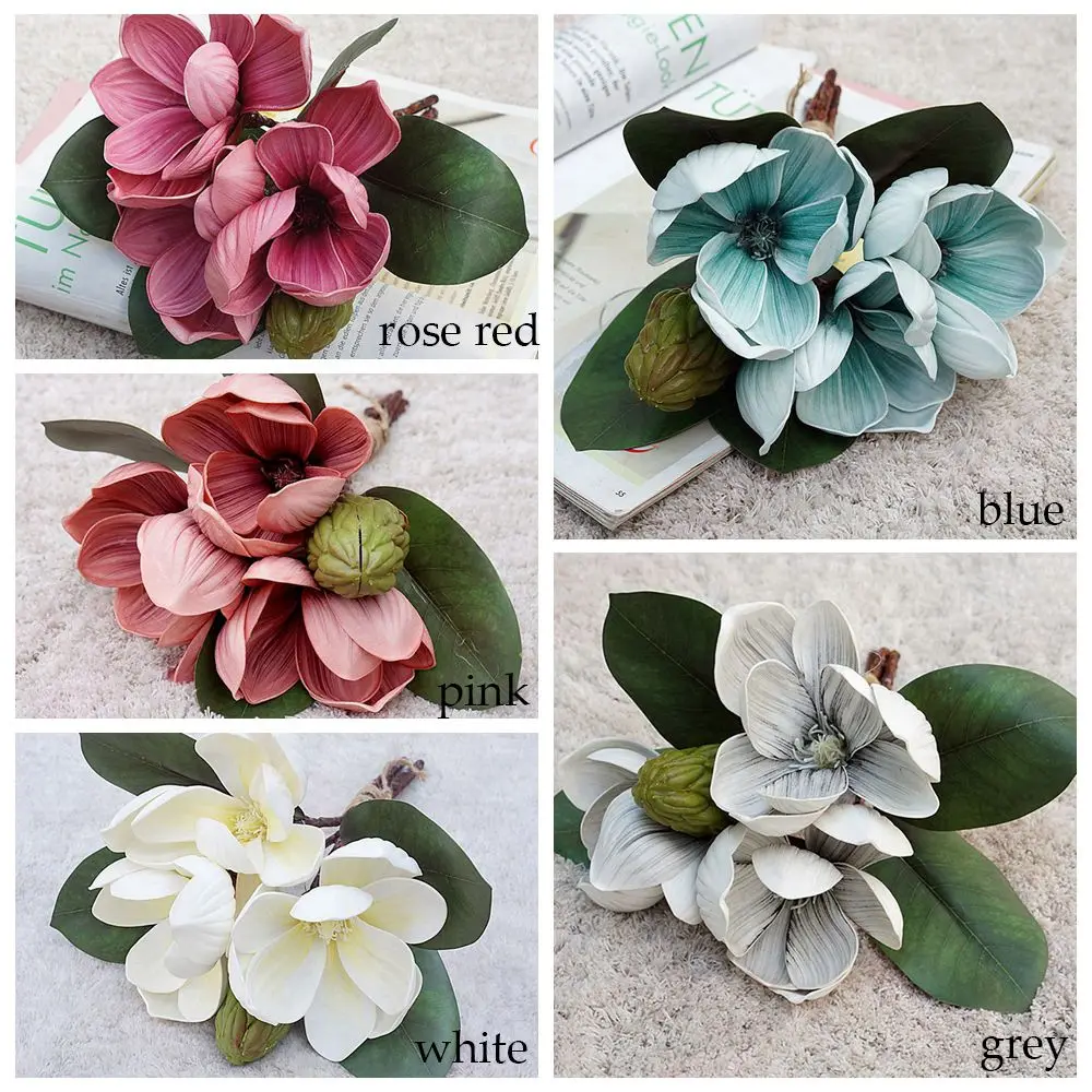 4Pcs Silk Beautiful Indelible Fake Orchid Real touch Elegant Artificial