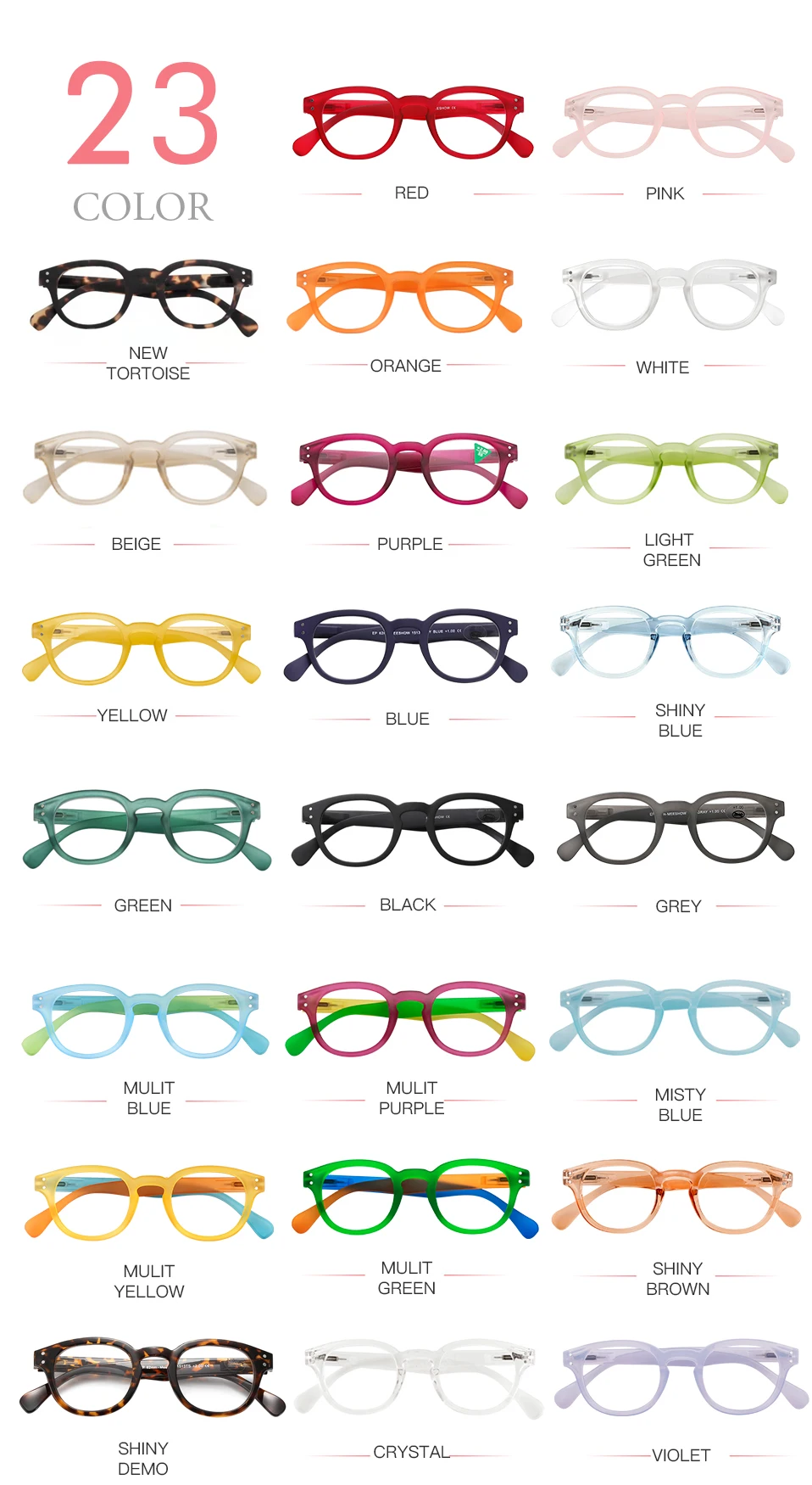 Meeshow Marke Neue Farbe Lesebrille Anti blau brillen Stil Qualität Männer Frauen blau licht blockieren presbyopie 1513 – Detail 2