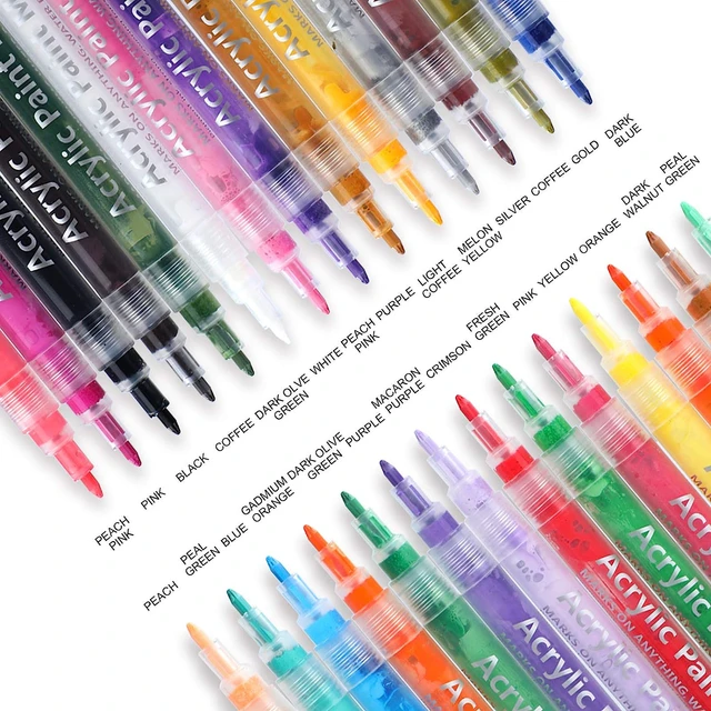 Acrylic Pens For Ing Kit, Glass,craft,ceramic, St,fa,, 18 S ,arts