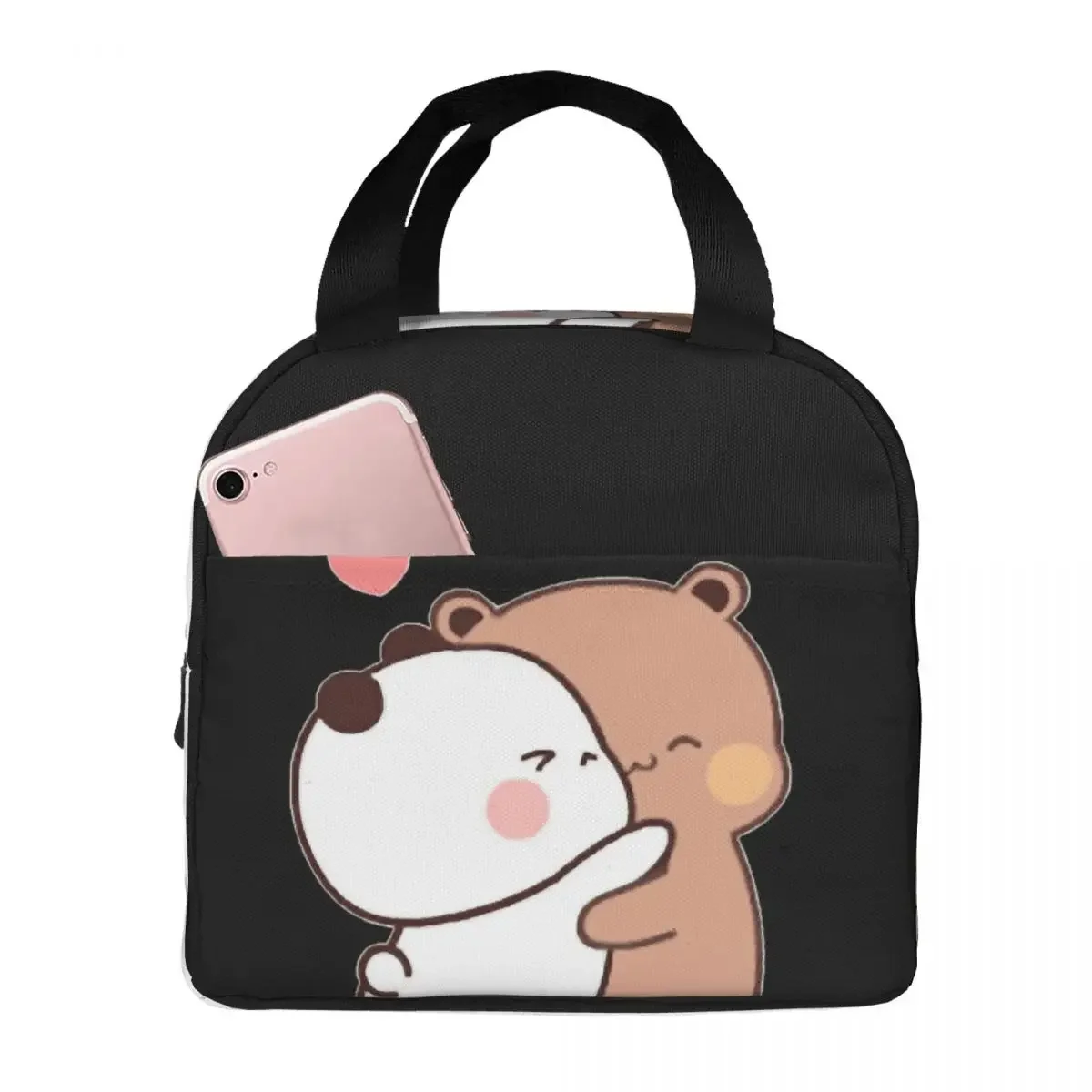 

Bear And Panda Bubu Dudu Balloon Insulated Lunch Bags Portable Picnic Bags Thermal Cooler Lunch Box Lunch Tote for Woman Work