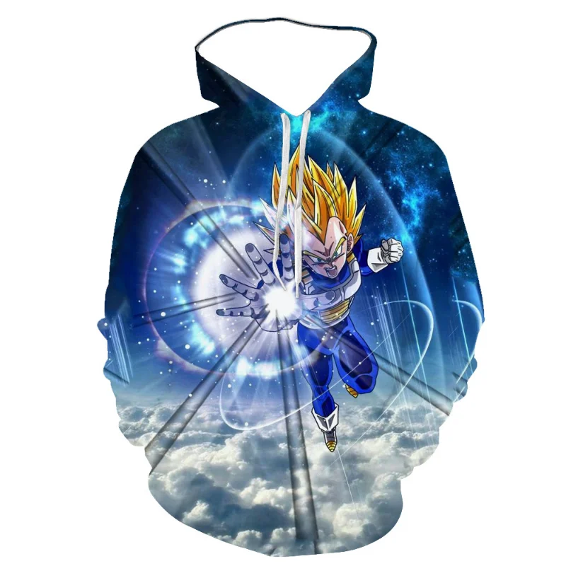

Толстовка с капюшоном Goku, толстовка с капюшоном в стиле Харадзюку, с рисунком из аниме «Драконий жемчуг», свитшот, одежда с 3D-принтом, пуловеры для мальчиков и девочек
