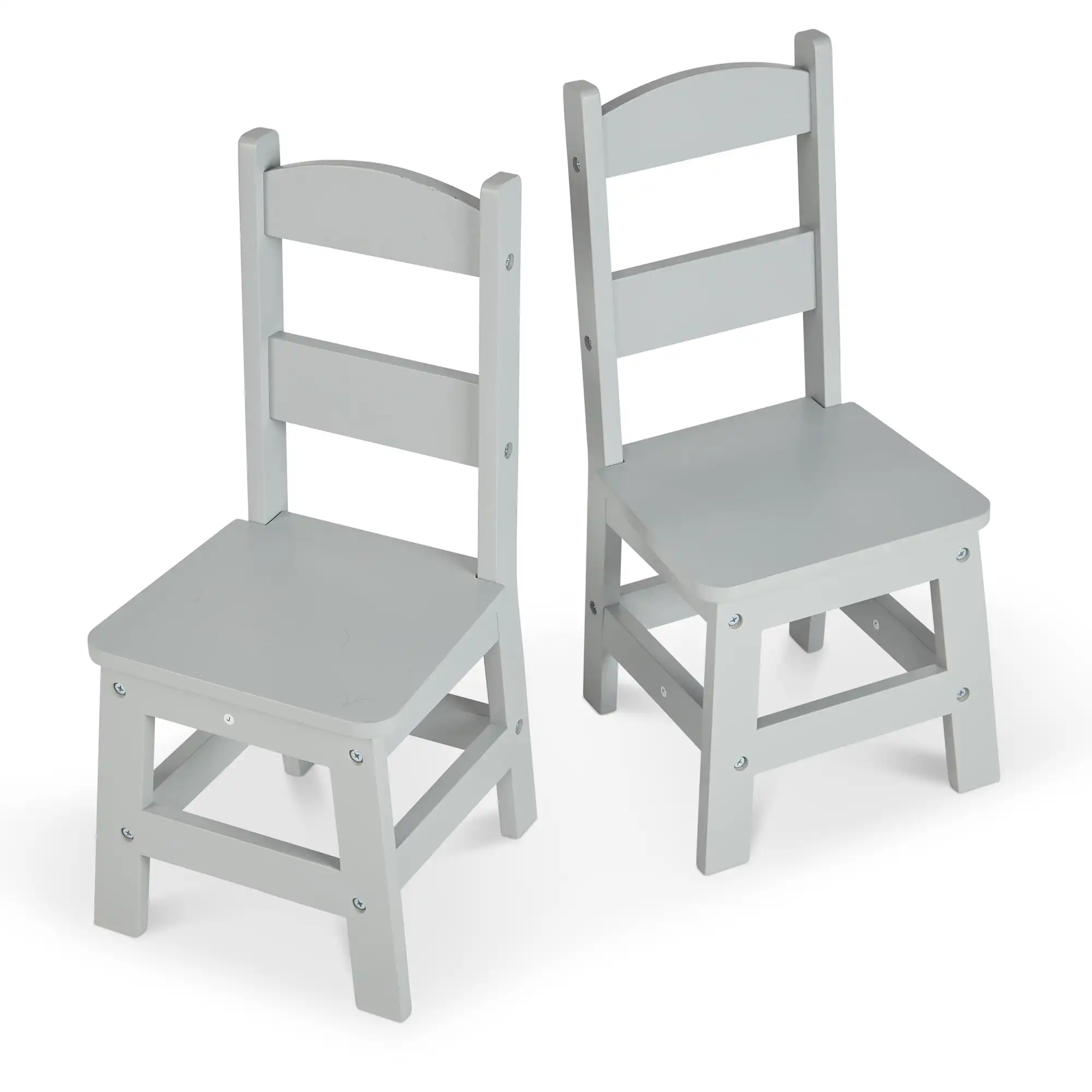 

Kids Furniture Wooden Chair Pair - Gray