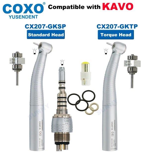 Raccord Pour Pièce à Main Dentaire KaVo MULTIflex 4 Trous Et 6 Broches – Avec Fibre Optique, COXO