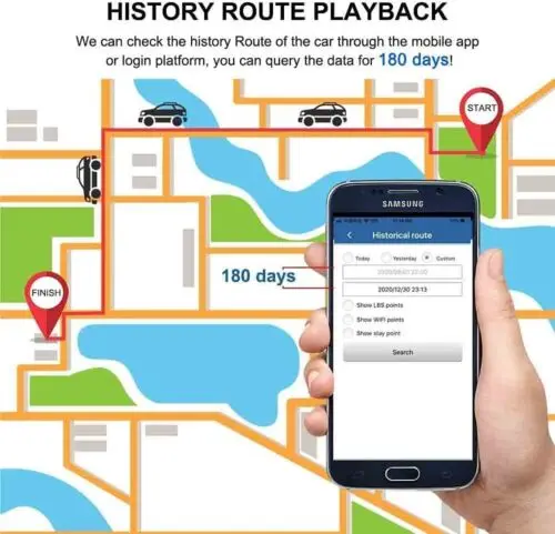 4G GPS Tracker for Vehicles 7800mAh Waterproof Real Time Car GPS Tracker with...